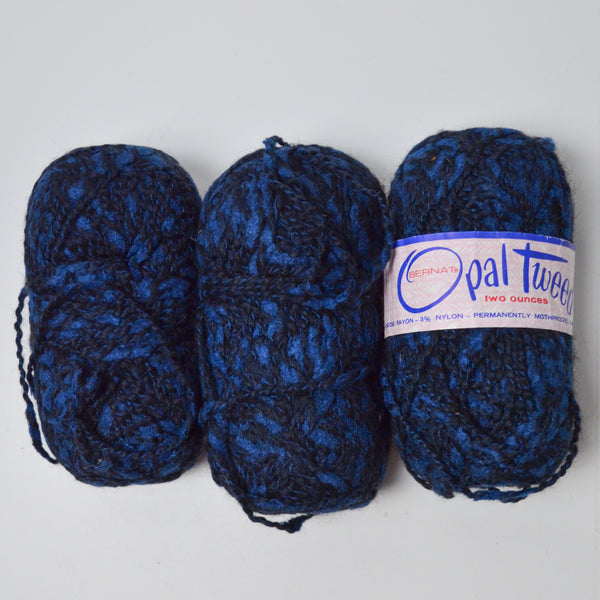 Blue Opal Tweed Wool, Viscose + Rayon Blend Yarn - 3 Skeins
