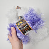 Purple + White Lion Brand Fun Fur Eyelash Yarn - 6 Skeins