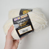 Sparkly White Lion Brand Wool-Ease Worsted Yarn - 2 Skeins