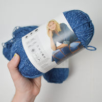 Blue Lion Brand Jeans Yarn - 3 Skeins + Extra