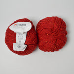 Red Gedifra English Tweed Merino, Nylon + Angora Blend Yarn - 2 Balls