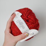 Red Gedifra English Tweed Merino, Nylon + Angora Blend Yarn - 2 Balls