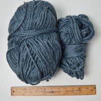 Blue-Gray Chunky Yarn - 2 Skeins
