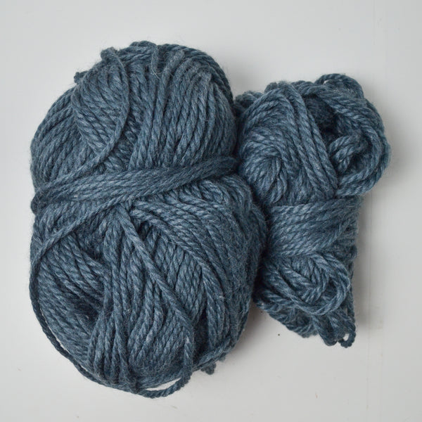 Blue-Gray Chunky Yarn - 2 Skeins