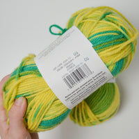 Green + Yellow Loops + Threads Impeccable Speckle Stripes Yarn - 2 Skeins
