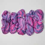 Purple + Pink Variegated Silky Yarn - 5 Skeins