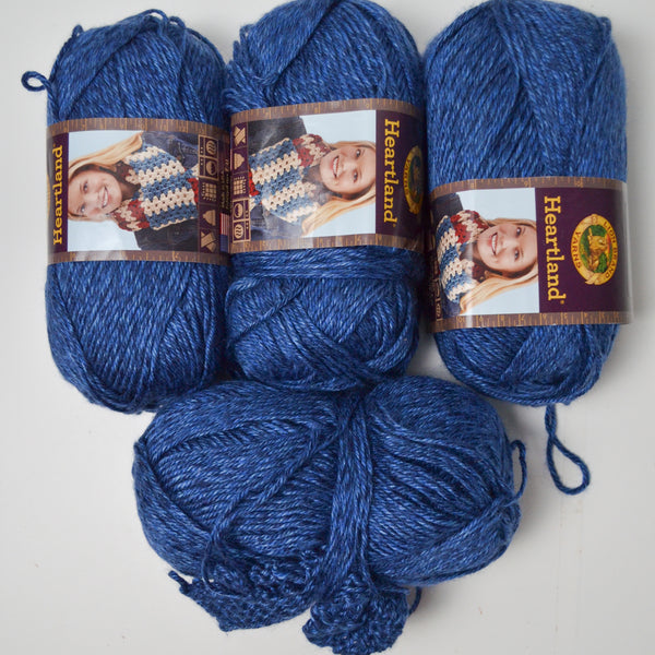 Blue Lion Brand Yarns Heartland Acrylic Yarn - 4 Skeins