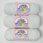 Pastel Variegated Red Heart Baby Yarn - 3 Skeins