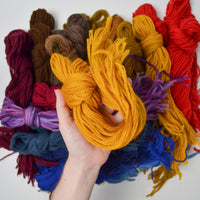 Colorful Crewel Wool Yarn Bundle