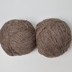 Light Brown Natural Wool Aran 10 Ply Yarn - 2 Skeins