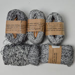 Black + White Habu Textiles Silk Wrapped Paper Yarn - 5 Skeins