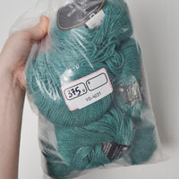 Green Universal Yarn Nettle Lana Wool + Nettle Blend Yarn - 7 Balls
