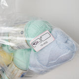Pastel Bernat Satin Acrylic Yarn - 4 Skeins
