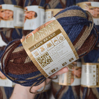 Dark Variegated Vanna's Choice Acrylic Yarn - 9 Skeins