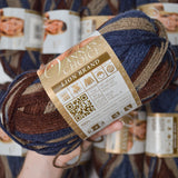 Dark Variegated Vanna's Choice Acrylic Yarn - 9 Skeins