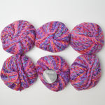 Colorful Variegated Fiesta Wool Blend Yarn - 6 Balls