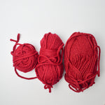 Dark Red Chunky Yarn Bundle