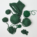 Green Yarn - 7 Balls + Extra + Project