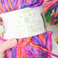 Colorful Variegated Yarn - 5 Skeins