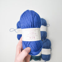 Green + Blue Knit Picks Stroll Sport Wool + Nylon Blend Yarn - 7 Skeins