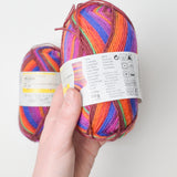 Rainbow Variegated Self-Striping Sock Yarn - 3 Skeins