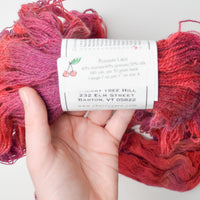 Pink Variegated Cherry Tree Hill Possum Lace Yarn - 2 Skeins