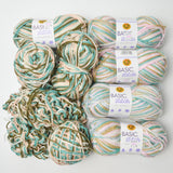 Colorful Variegated Basic Stitch Acrylic Yarn - 7 Skeins + Extra