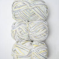 Gray + Yellow Variegated Yarn - 3 Skeins