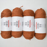 Warm Brown Big Twist Value Yarn - 4 Skeins