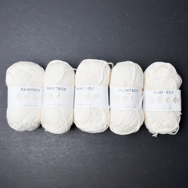 Light Champagne Paintbox Yarns Cotton Aran Yarn - 5 Skeins