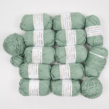 Sage Green Connemara Endless Summer Collection Cotton Yarn - 12 Skeins + Extra