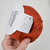 Burnt Orange Knit Picks Galileo Sport Weight Merino Wool + Bamboo Yarn