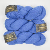 Royal Blue Cascade Yarns 220 Heathers Peruvian Wool Yarn - 3 Skeins