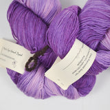 Purple Variegated Mind's Eye Daisy Superwash Merino, Nylon + Tencel Sock Yarn - 2 Skeins