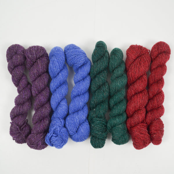 Jewel Tones Bartlett Yarns Swirls Sport Weight Yarn - 8 Skeins