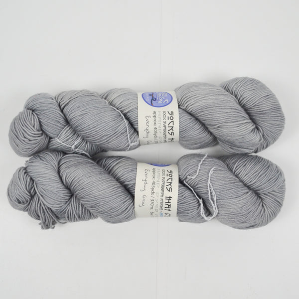 Gray Blue Moon Socks That Rock Superwash Merino Yarn - 2 Skeins