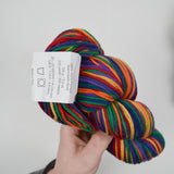 Rainbow Variegated Cascade Yarns 220 Superwash Paints Superwash Wool Yarn - 4 Skeins