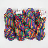 Rainbow Variegated Cascade Yarns 220 Superwash Paints Superwash Wool Yarn - 4 Skeins