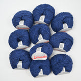 Blue Heather Queensland Collection Kathmandu Aran Merino Wool, Silk + Cashmere Yarn - 10 Balls