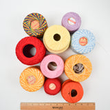 Bright Warm Tones Crochet Yarn - 10 Spools