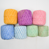Pastel Rainbow Variegated Crochet Yarn - 7 Spools