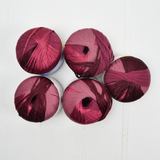 Pink + Maroon Berrocco Boho Nylon, Cotton + Rayon Ribbon Yarn