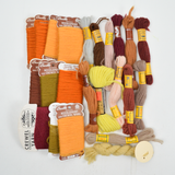 Autumnal Tones Needlepoint Tapestry + Crewel Wool Yarn Bundle