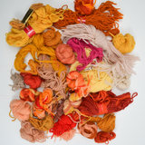 Red, Orange, Yellow + Brown Tapestry Wool Bundle