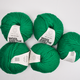 Emerald Green Wool + the Gang Crazy Sexy Wool Chunky Wool Yarn - 5 Balls
