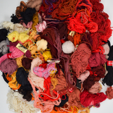 Red, Orange + Neutrals Tapestry Wool Yarn Bundle - Over 2 lbs