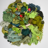Green Tapestry Wool Yarn Bundle - Over 1.5 lbs