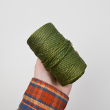Vintage Green + Brown Lily Jute-Tone Cord Bundle - 12 Spools