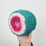 Teal + Pink Textured Fuzzy Yarn - 9 Balls