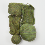 Green Variegated Yarn - 2 Balls + Partial Project